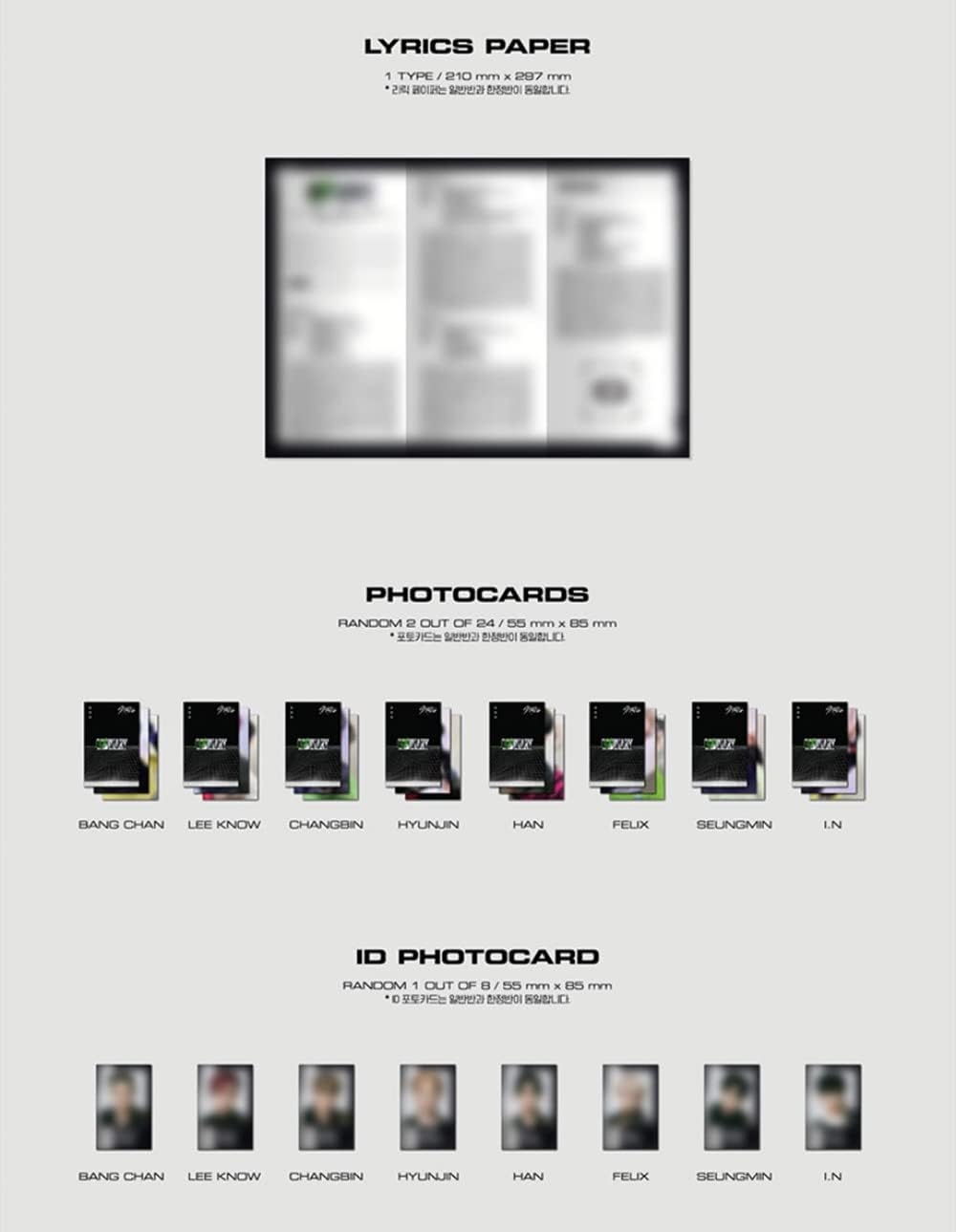 STRAY KIDS ODDINARY [Standard Ver] Album (SCANNING Ver) Cd+Photobook+Photocards+Id Photocard+Mini Poster+Lyrics Paper+Sticker+(Extra 4 Photocards+1 Double-Sided Photocard) image number 3