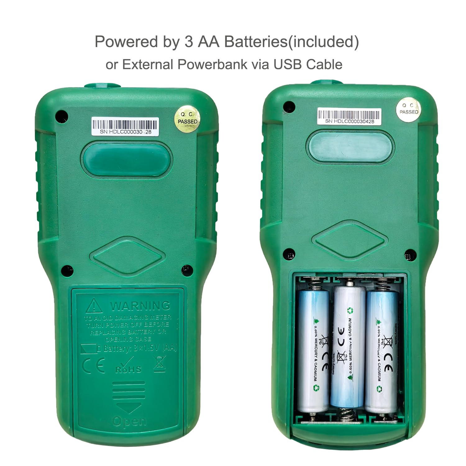 Professional Hot Wire Anemometer &ndash; Wind Speed Meter & Air Flow Measurement for HVAC, Measures CFM/CMM, Temperature (℃/℉), Ventilation Ducts, Fans | Auto-Off & Backlit LCD Display image number 4