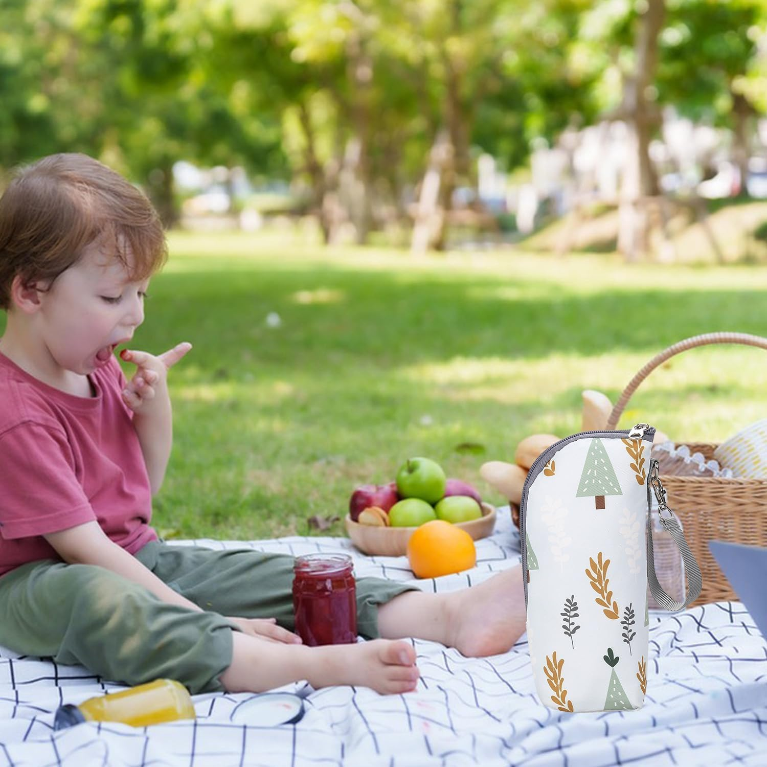 Portable Insulated Baby Bottle Bag, Bottle Warmer Bag for Backpacks, Strollers, Travel and Outdoor Activities image number 3