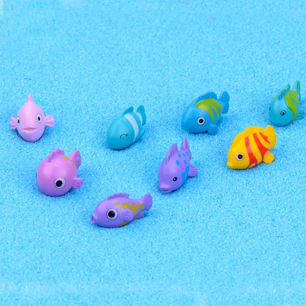 MAOMIA Mini Sea Fish Easter Cupcake Toppers, Fairy Garden Fish Miniature Figurines Moss Landscape DIY Terrarium Crafts Ornament Accessories Outdoor Decor image number 6