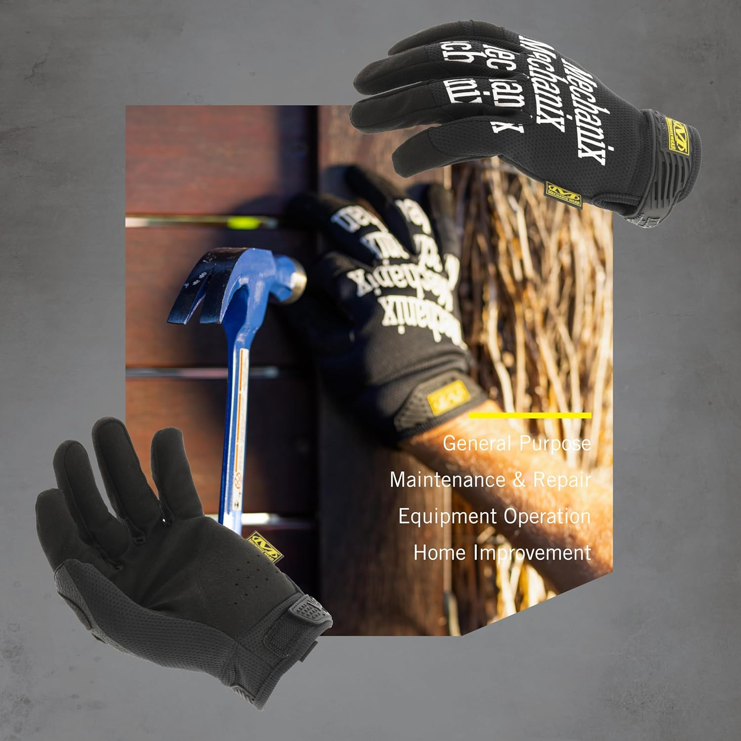 Mechanix Wear: the Original Work Glove with Secure Fit, Synthetic Leather Performance Gloves for Multi-Purpose Use, Durable image number 5