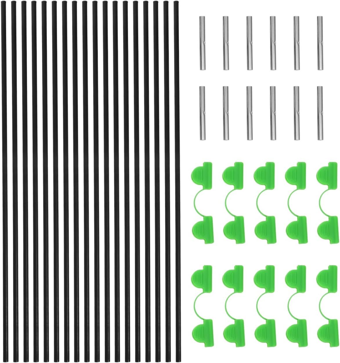 Abaodam Greenhouse Hoops Arch Set, Support Hoops Frame for Garden Fabric, DIY Plant Support Stakes, Gardening Supplies, 18Pcs image number 6