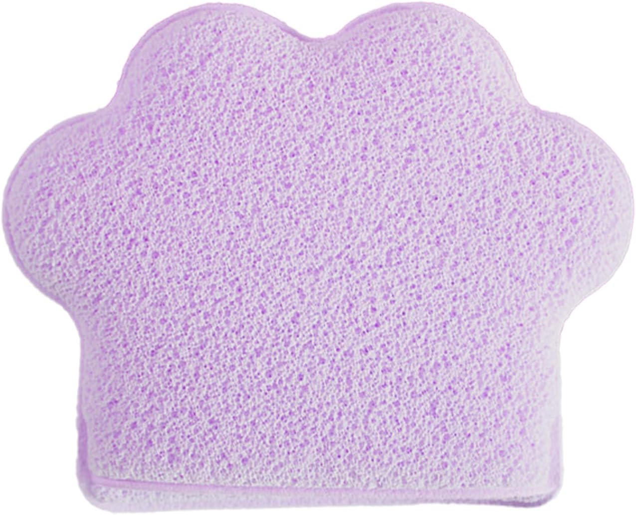 Cat Paw Sponge - Facial Cleansing Pad for Skincare Routine | Enlarged Compressed Design with Soft Texture, Glove Type Cosmetic Remover for Daily Makeup Wipe, Bathing Accessories, Home Use image number 1