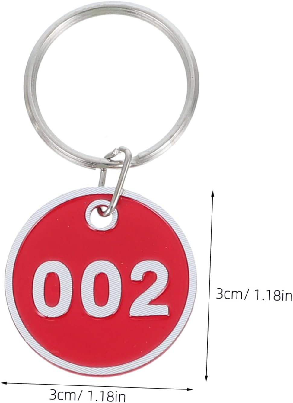 TEMPNAP 100Pcs Aluminum Alloy Key Tags with Split Rings Metal Luggage Identifier Labels for Travel Bags Suitcases Hotel Dormitory Sauna Locker Organization image number 4