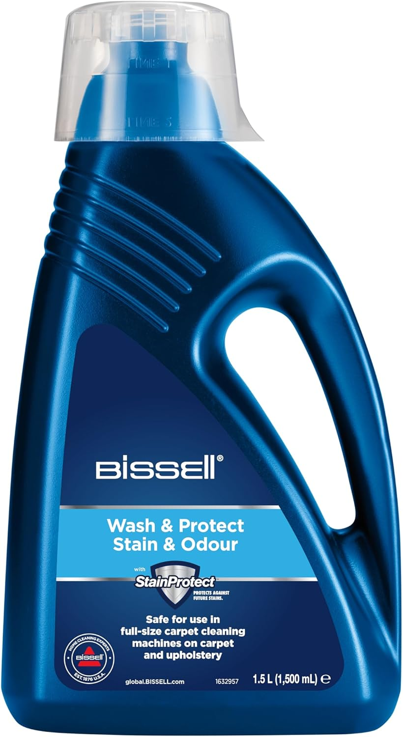 BISSELL Formula Wash & Protect Detergent | Removes Stains & Freshens | for Your Upholstery, Carpets & Carpets | 1.5 Litres | Compatible with Proheat, Stainpro & Big Green Series | 1086N image number 1