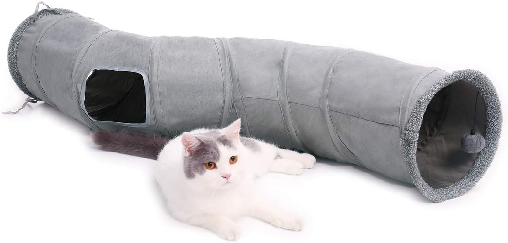PAWZ Road Cat Tunnel Collapsible S Shape Cat Play Tube 10.5 Inches in Diameter image number 1