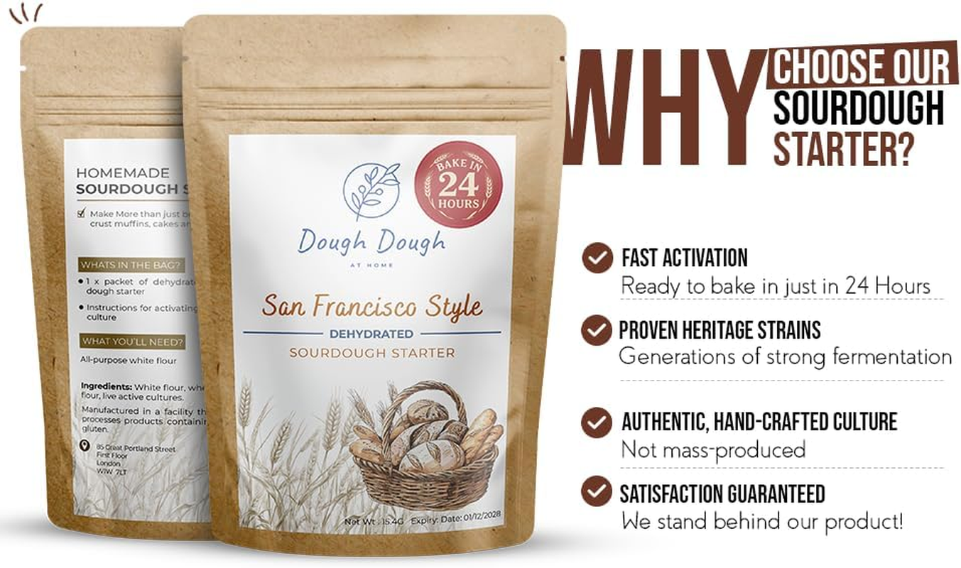 San Francisco Style Dehydrated Sourdough Starter &ndash; Activates in Just 24 Hours &ndash; Bake Fresh Artisan Bread Fast image number 3