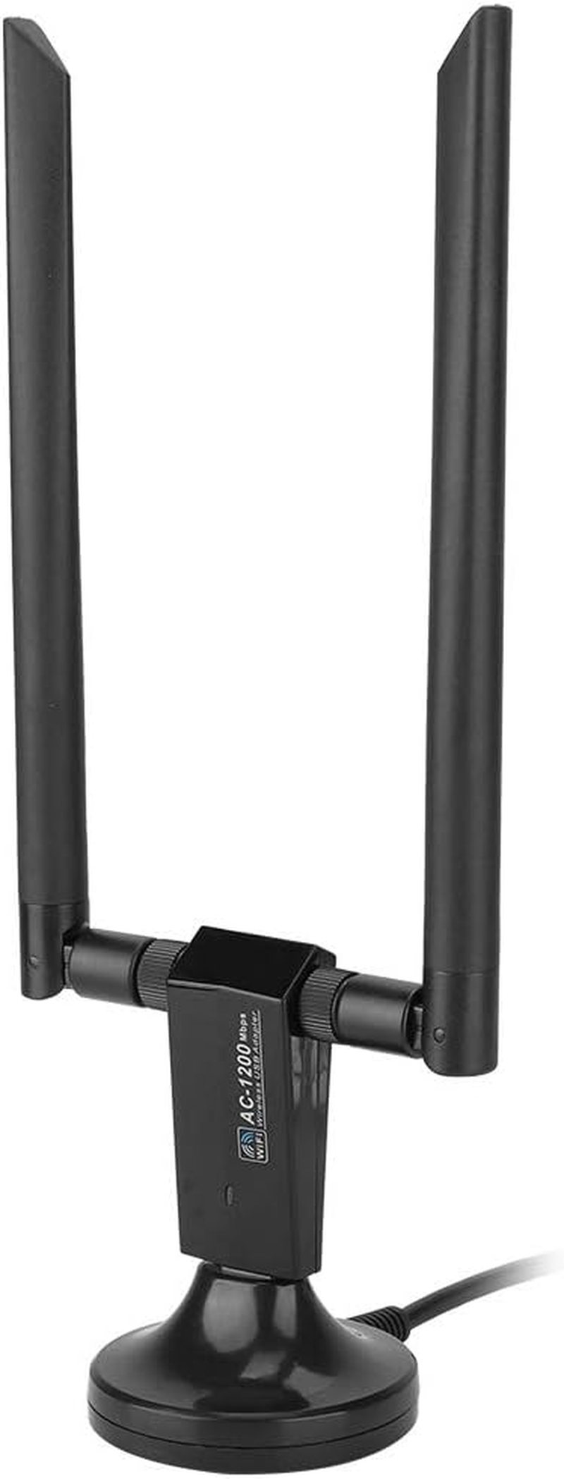 USB Network Card,Rtl8812Au AC USB 2.4G/5.8G Dual-Band Wifi Dongle Adapter,Support WPA/WPA2/WEP/802.1X/WMM Data Encryption,Wireless Network Card with Strong Anti-Interference Ability image number 4