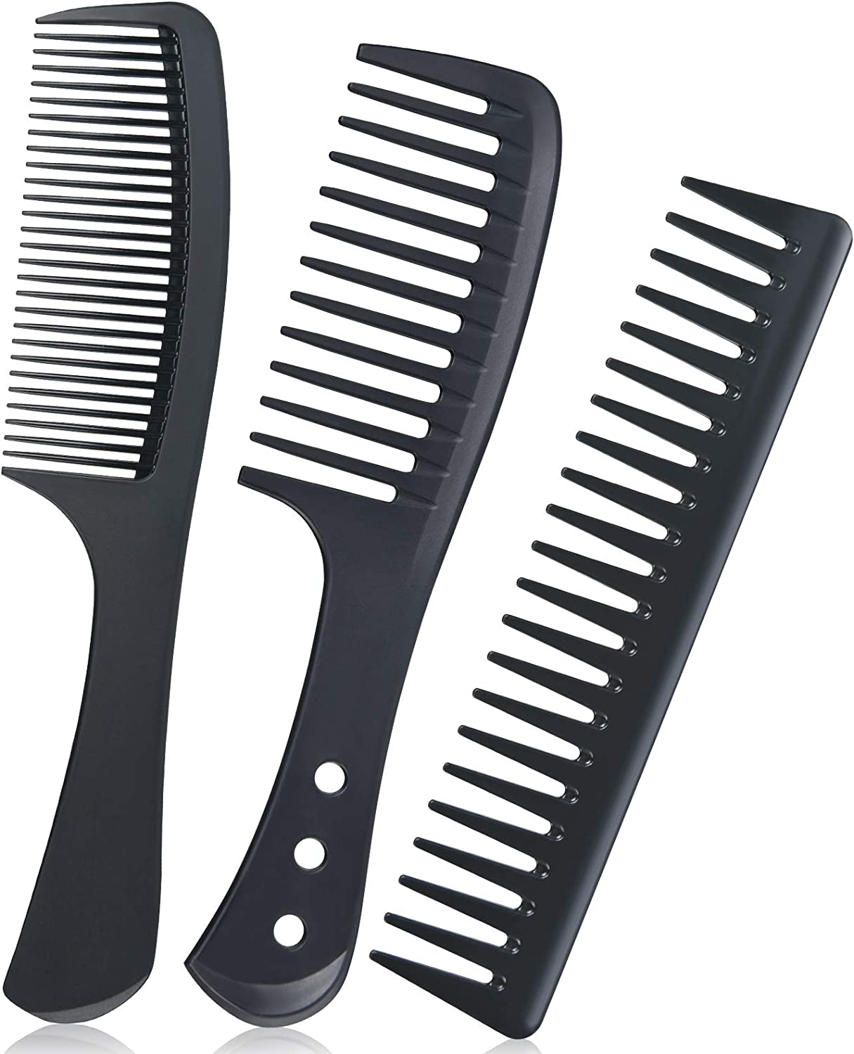 URAQT Hairdressing Set - 3Pc Combs & Brushes, Including Pin Tail & anti Static Fine Tooth Comb for Professional Salon Styling