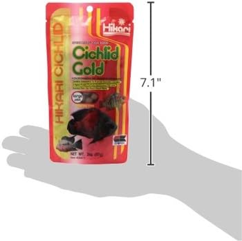 Hikari 2-Ounce Cichlid Gold Floating Pellets for Pets, Large image number 1