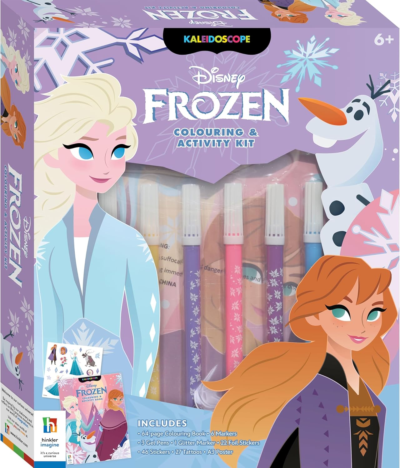 Hinkler Super Gabby'S Dollhouse 64-Page Colouring Book Kit with Markers, Stickers, Tattoo Sheet, and A3 Poster