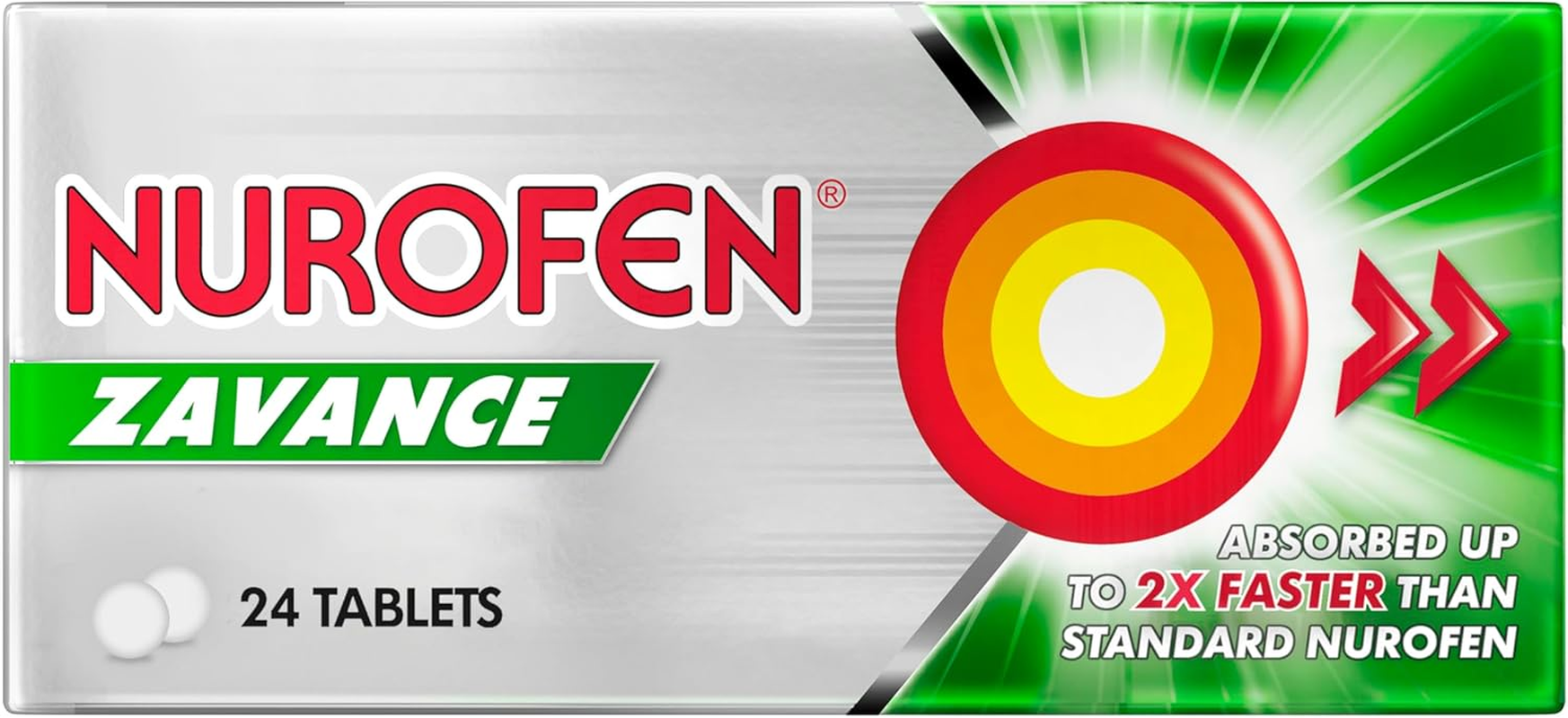 Nurofen Zavance Pain Relief Tablets, White, 24 Count image number 6