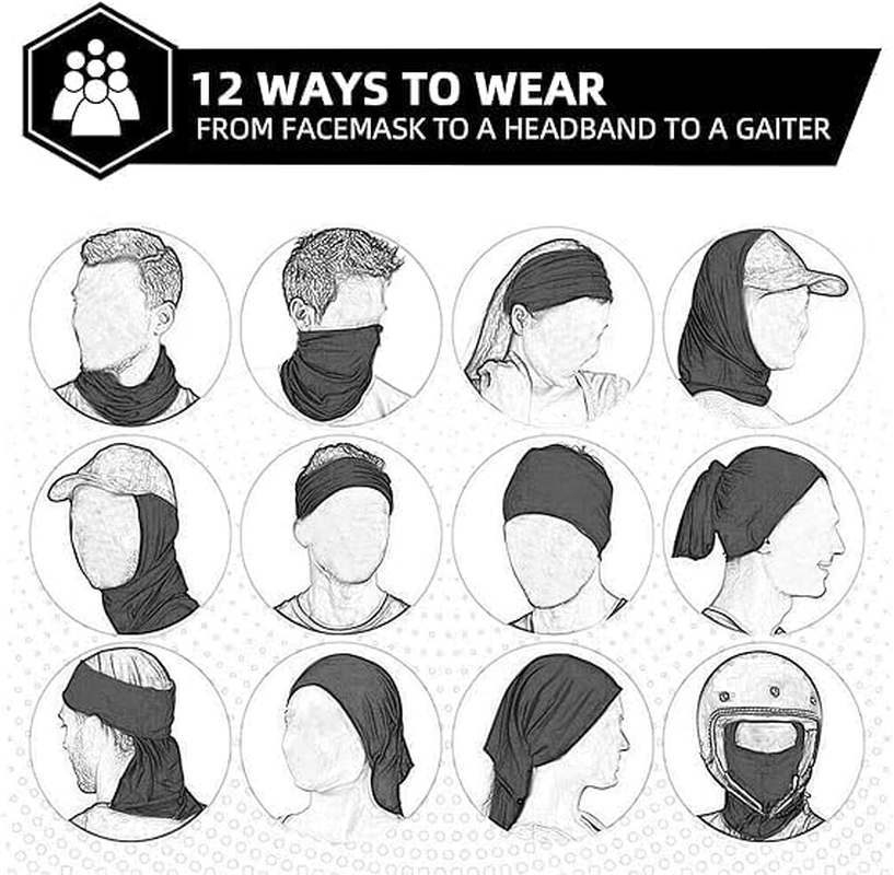 BUYUP Neck Gaiter Face Cover Scarf(1 Pack) with Ear Loops-Sun Dust Protection Fishing Hiking Mask for Men Women image number 1