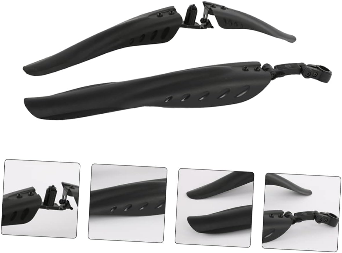 1Pair Black Bike Mudguards Mountain and Road Bike Rainwater Guards Durable Splash Protection for Outdoor Cycling Fit Dirt Board Accessories image number 6