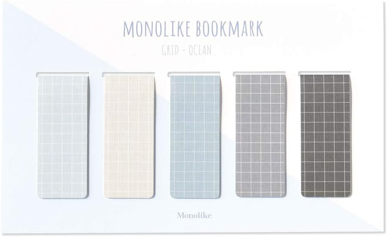 Monolike Magnetic Bookmarks Pastel + Ocean, 10 Pieces