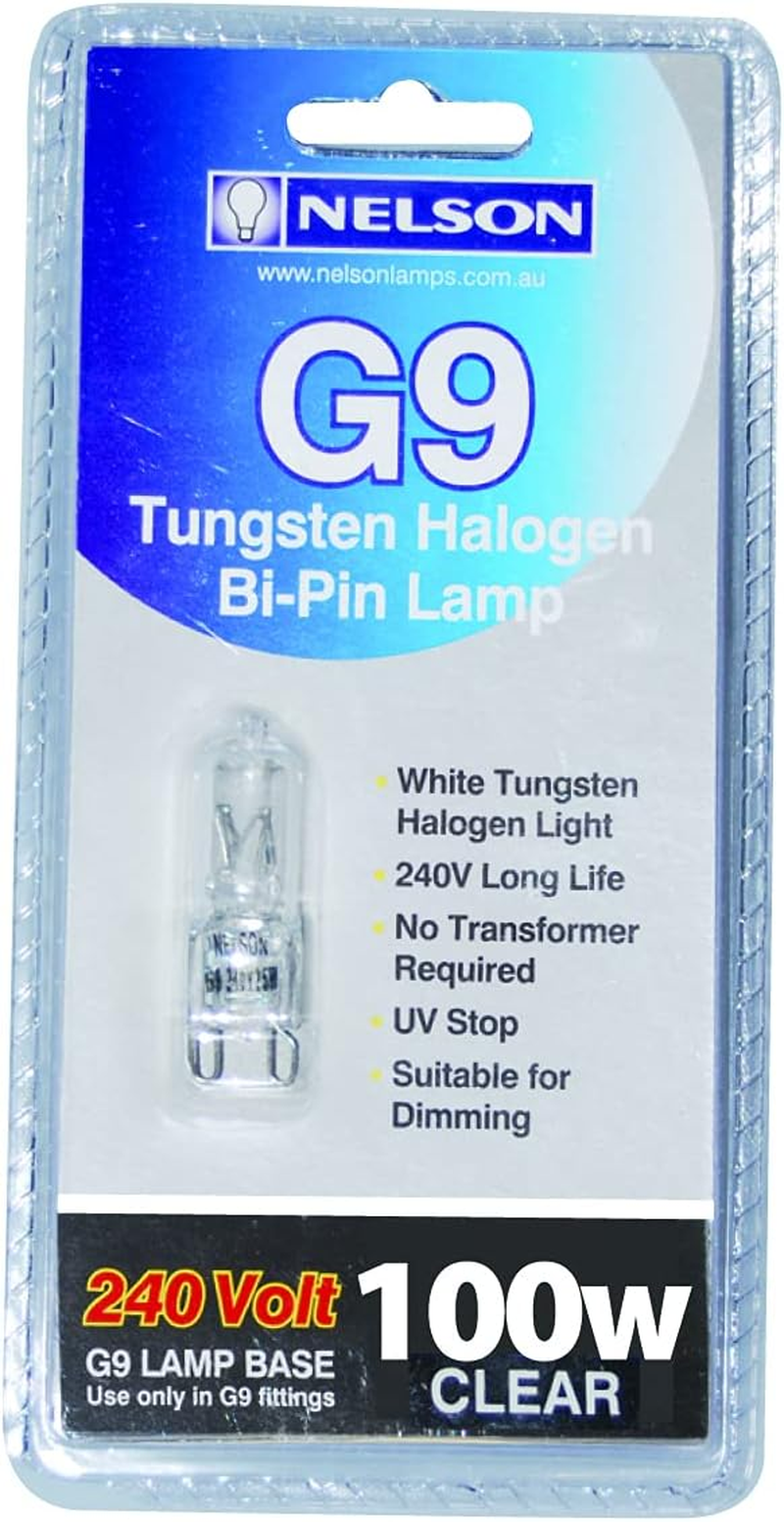 Halogen G9 Lamp, Ice Blue Clear, 100W image number 2