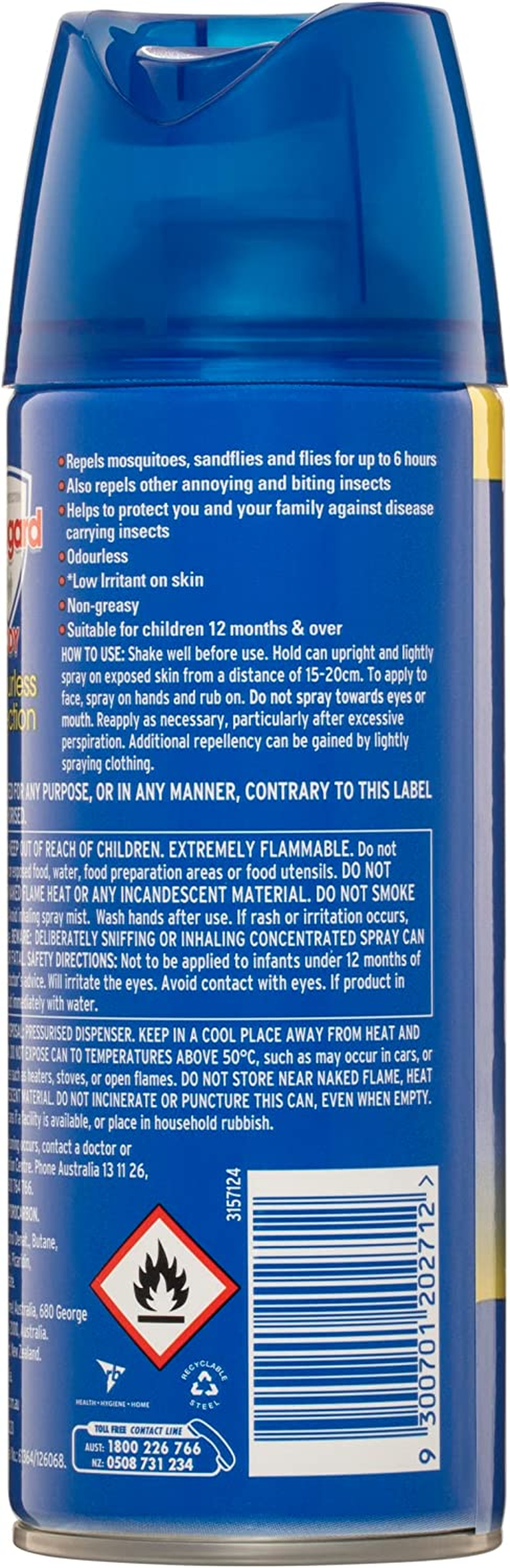 Aerogard Odourless Insect Repellent Spray, 300G image number 4