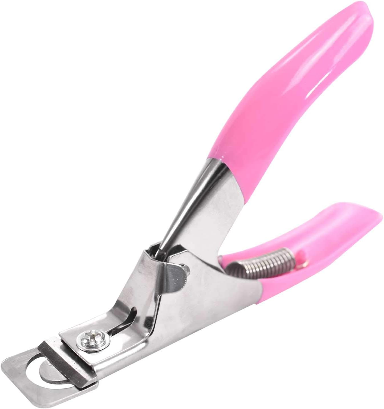 TRIXES Acrylic False Nail Tip Clipper Cutter Pink image number 2