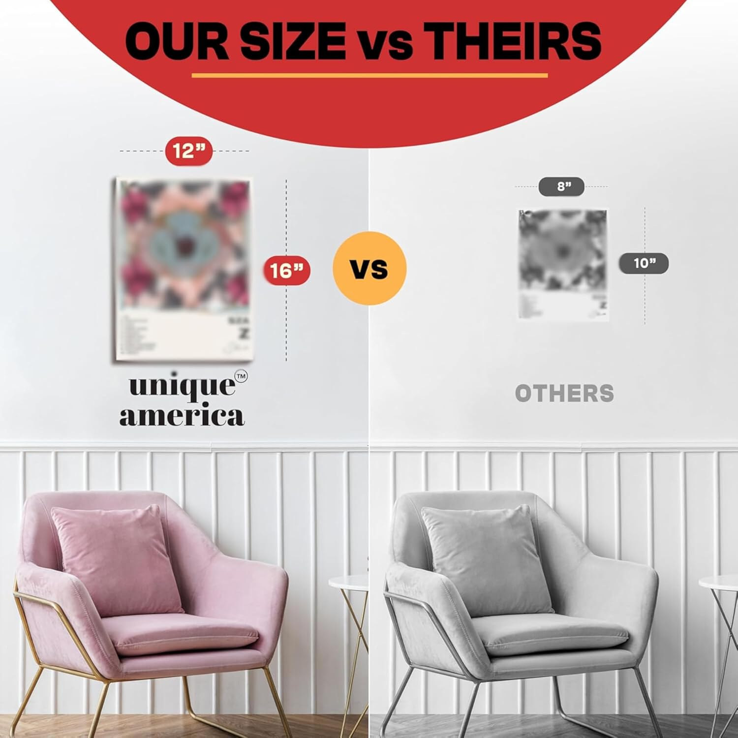 Unique America 12 Pcs| Posters, Album Cover Posters, SZA, Music Posters, Album Covers for Wall Decor, SZA Poster 12X16&rdquo; Total 12 SZA Album Cover Poster & 25 Stickers White Design Unframed image number 1