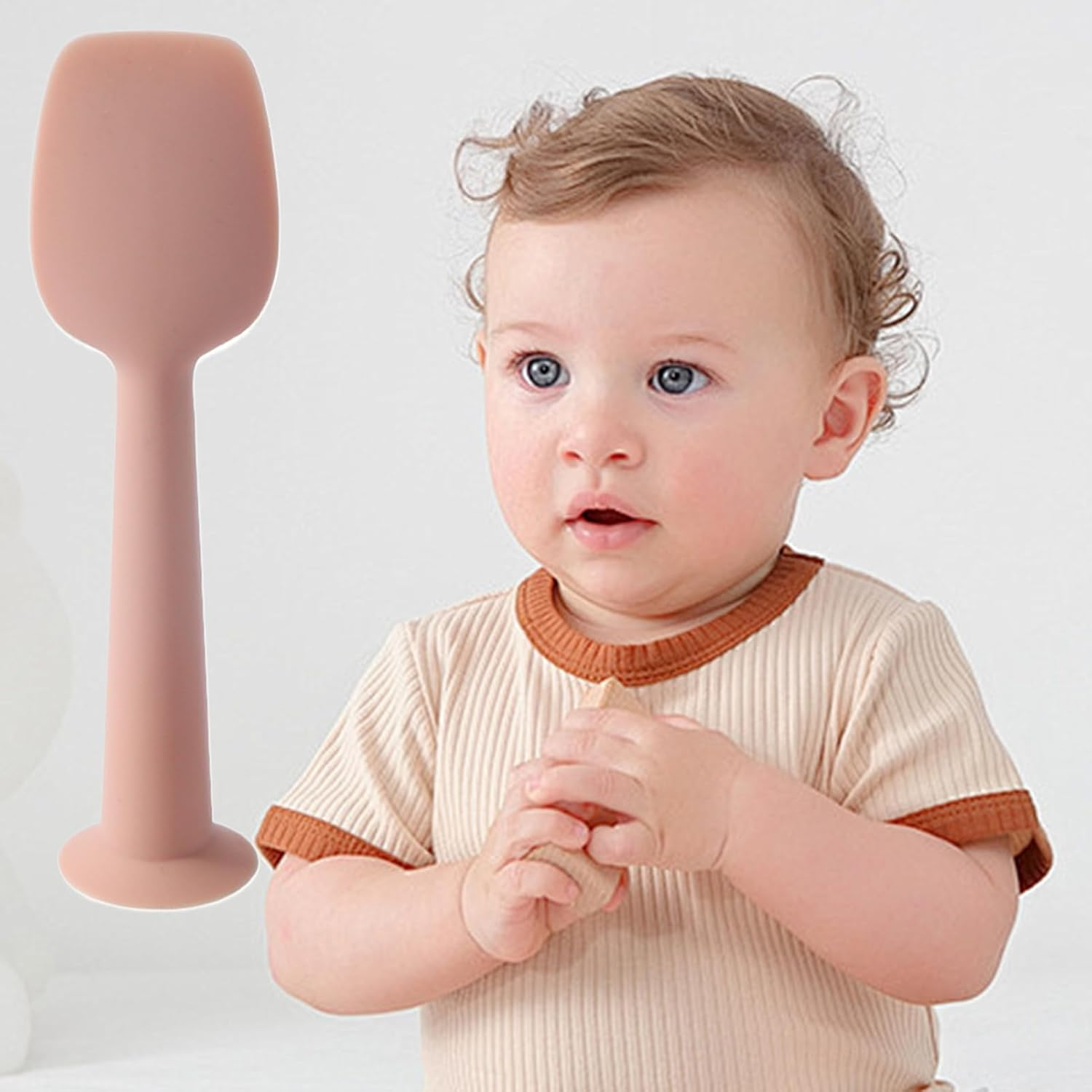 Diaper Paste Spatula - Silicone Baby Cream Spatula,Flexible Soft Balm Tool Paste Applicator Wipe for Rash Cheeks Travel Nursery Daycare image number 1