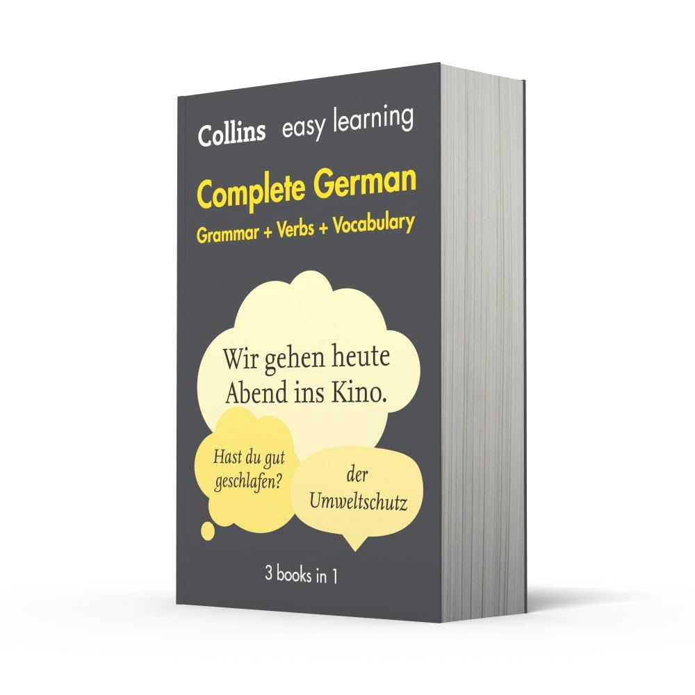 Collins Easy Learning Complete German Grammar, Verbs and Vocabulary (3 Books in 1) [2Nd Edition]: Trusted Support for Learning