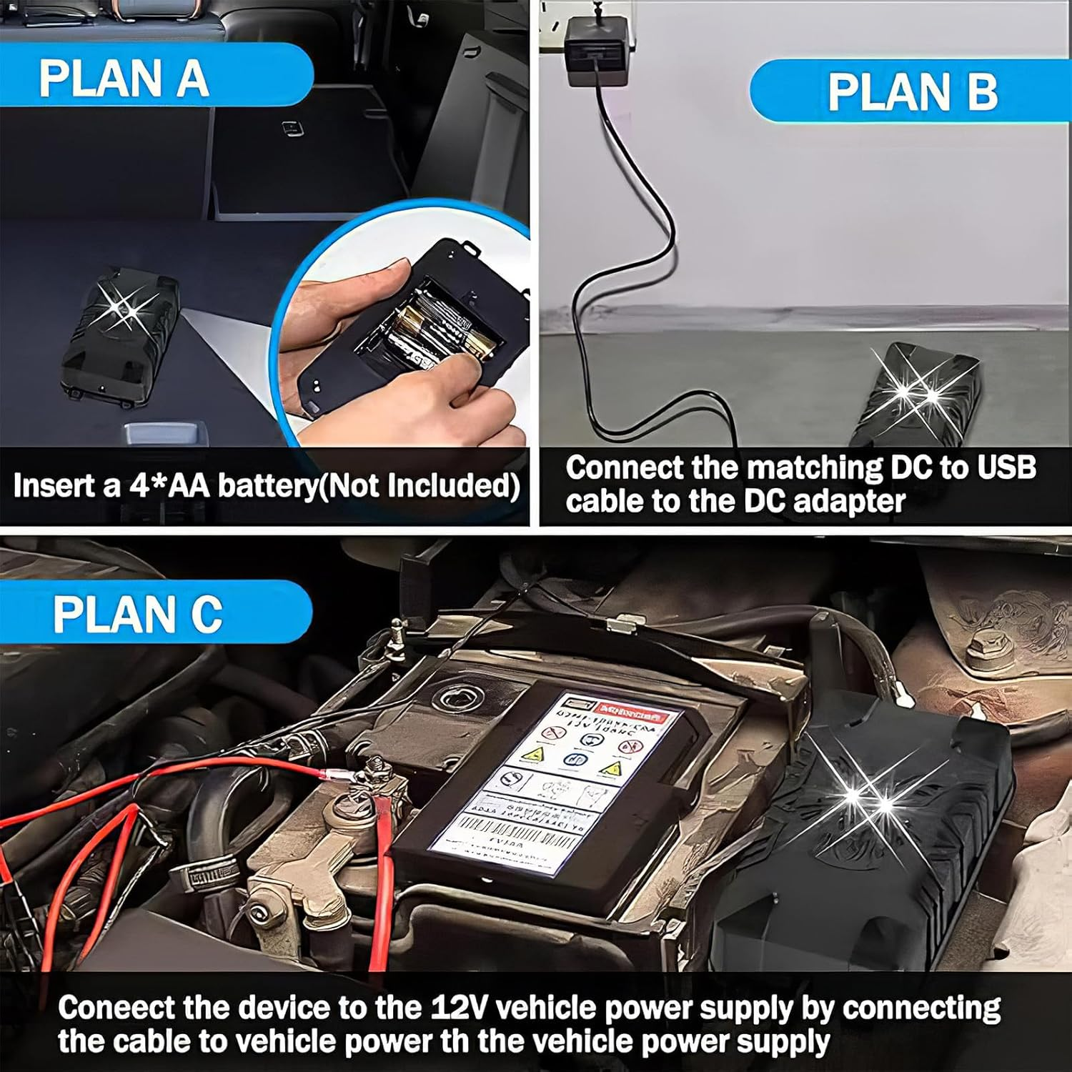 7JI 2 Pack High Frequency Battery Operated Strobe Light Rodent Repellent, under Hood Mouse Squirrel Rat Deterrent, Smart Detectio Keep Rodents Boat Garage, Out of Car, Sound Frequency 16 Khz image number 6