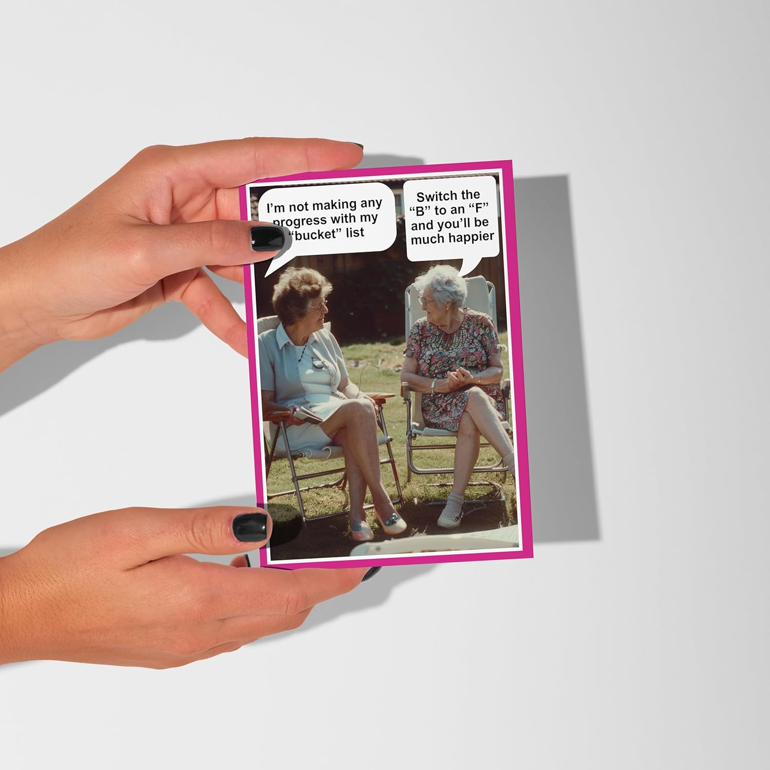 Funny Birthday Cards for Women Rude Bucket List Design Perfect for Best Friends Bestie image number 2