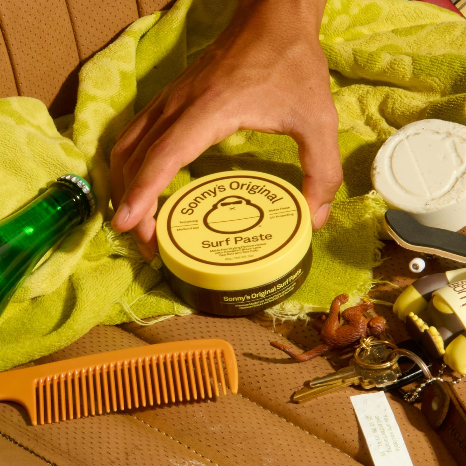 Sun Bum Texturizing Surf Paste - Sea Salt Matte Styling Pomade - Vegan & Cruelty Free - 85G image number 2