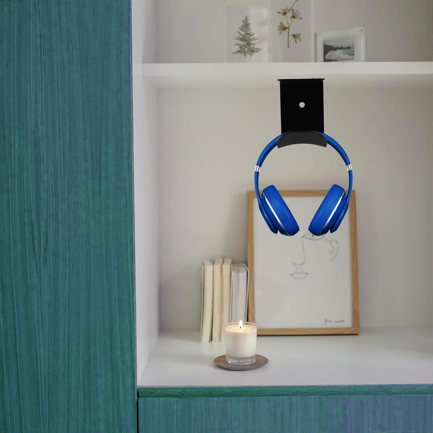 Roczential Headphone Holder Under-Desk Headphone Mount under Desk Headset Stand Headset Hook Gaming Headset Holder Gaming Headphone Stand Headset Holder Hanger Earphone Hanger Headset Hanger image number 3