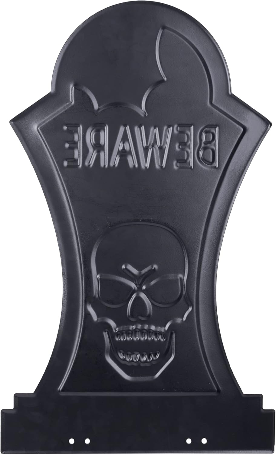 3-D Metal Halloween Ghost Cemetery XL 17" Tombstone W Stakes -BEWARE- Durable, Rustproof, UV Raised Printing- Upgrade Your Haunted House Mansion W Cemetary Lawn Decor- No More Flimsy Foam Graveyards