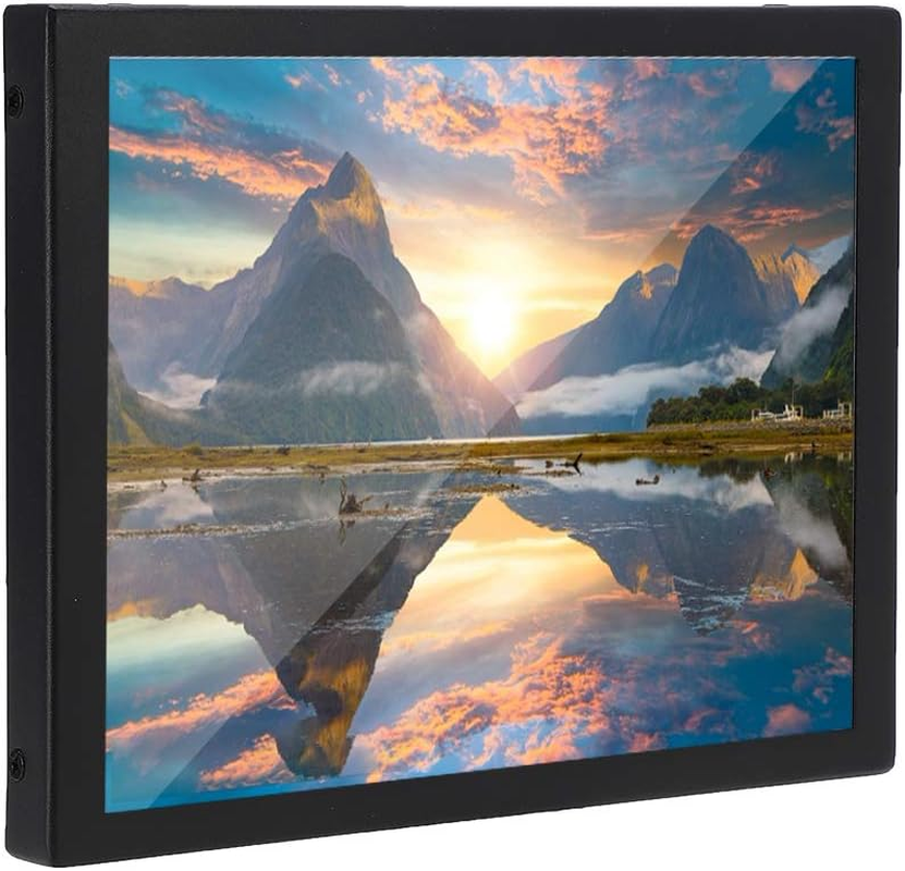 8 Inch LCD Monitor, Small LCD Color Video Monitor Screen Support VGA/BNC/AV Input Suitable for PC, CCTV, CCTV, Video Camera, Computer Etc (AU Plug) image number 3