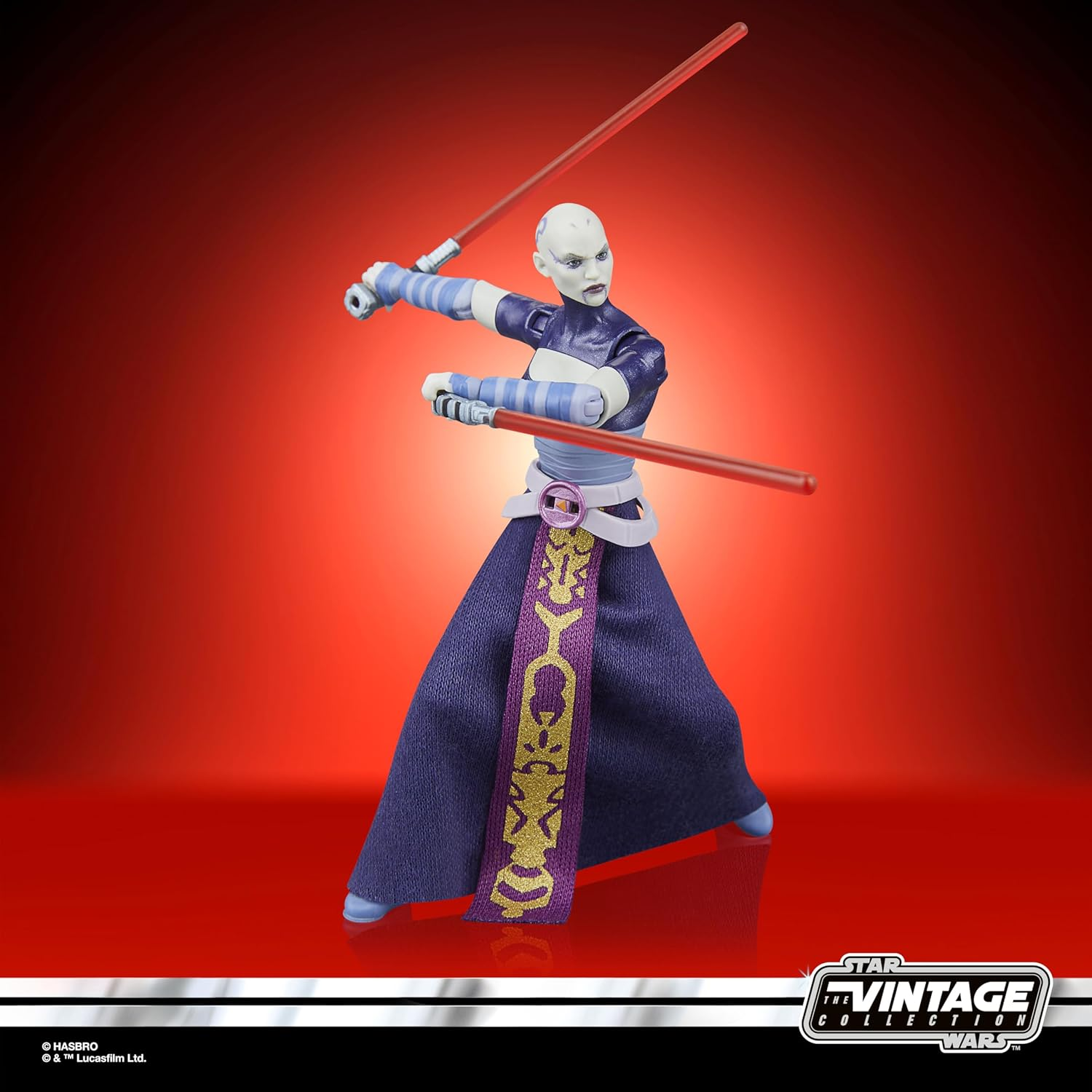 Star Wars the Vintage Collection Asajj Ventress, Star Wars: the Clone Wars 3.75 Inch Premium Collectible Action Figure image number 3