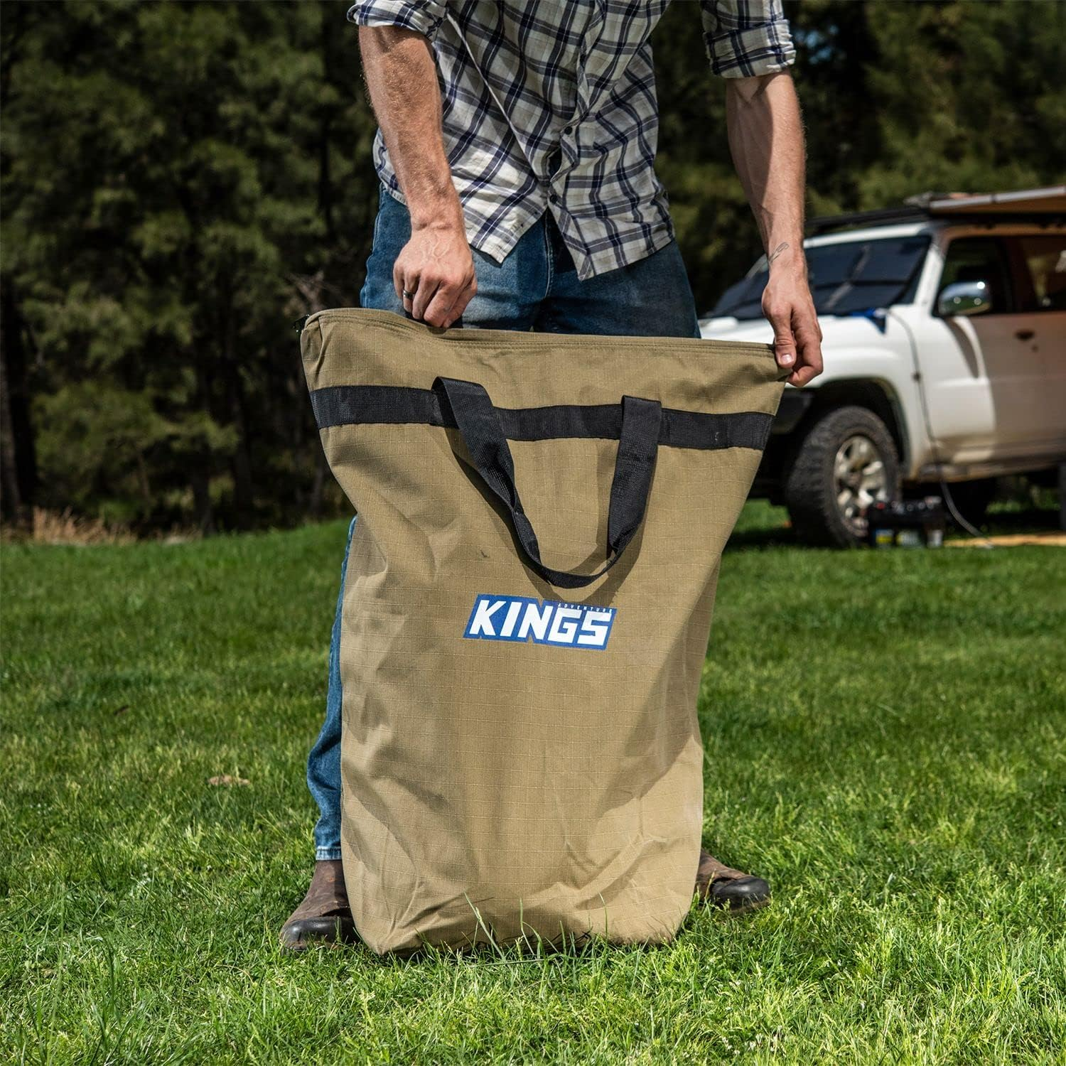 Adventure Kings Doona/Pillow Tough 400GSM Canvas Bag Storage Water Resistant 4WD image number 5