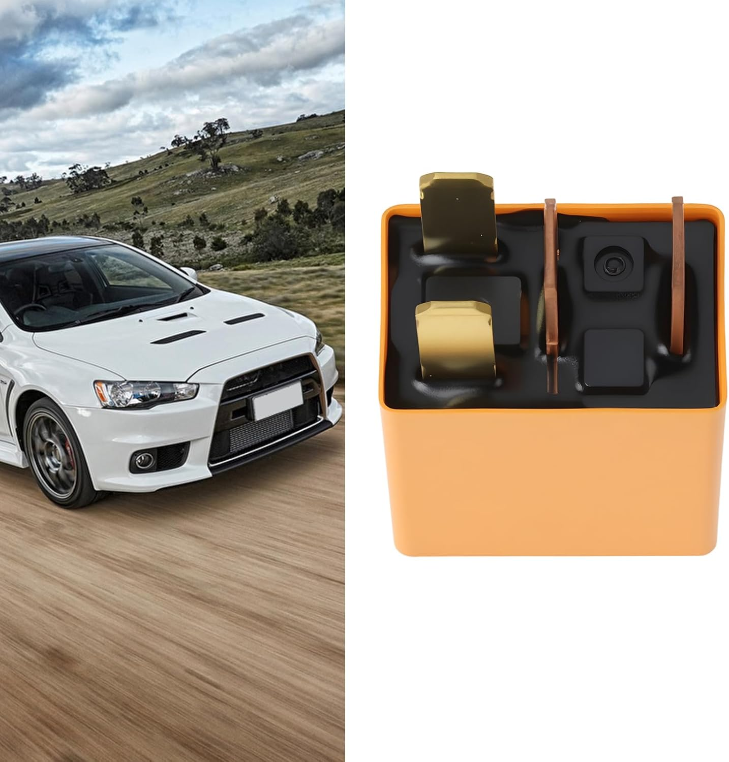 Car 4Pin Fuel Pump Relay 8627A049 Compatible with Mitsubishi Lancer Evo X 10 ACVN51212 image number 2