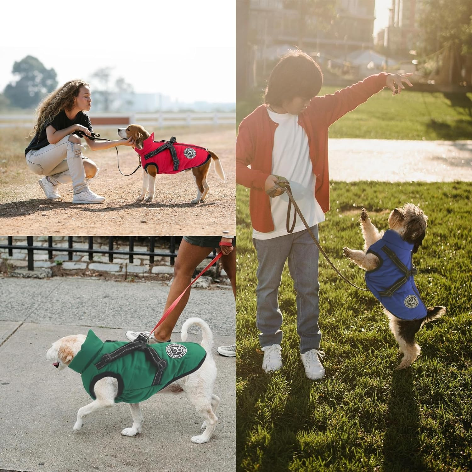 Dog Coat for Small Dogs, Waterproof, Dog Jacket, Winter Jackets and Winter Coats for Dogs, Dog Coat with Harness, Raincoat Dog Waterproof image number 5