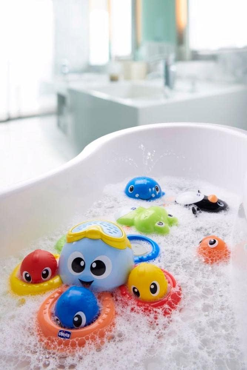 Chicco Billy the Octopus Bath Toy, Multicolour