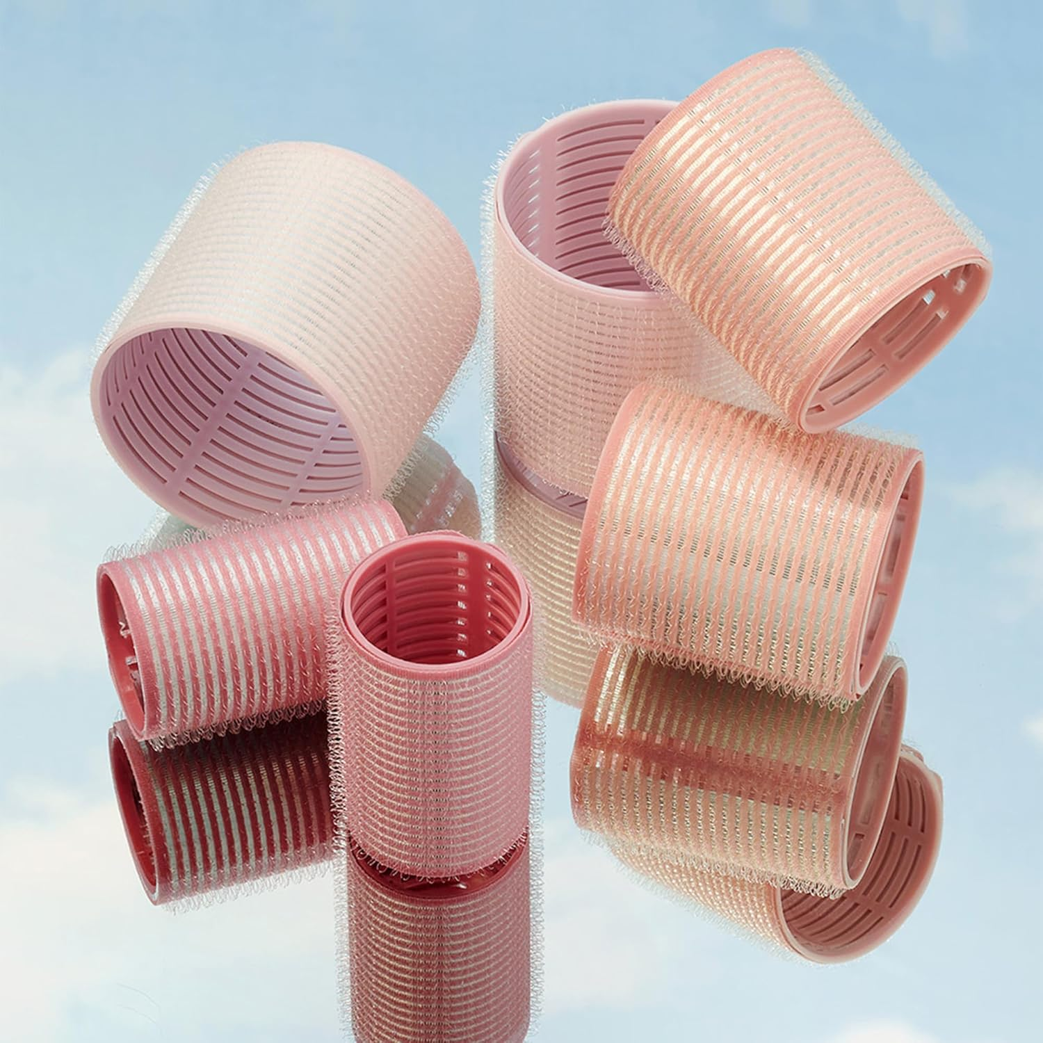 The Hair Edit Pump up the Volume Ceramic Thermal Rollers - 6 Assorted Self Grip Hair Rollers with Storage Bag image number 2