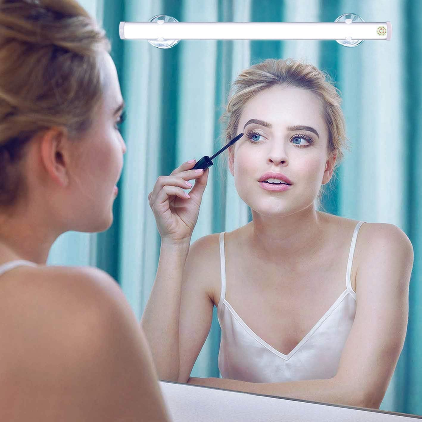 LED Mirror Light, Portable Vanity Light | Simulated Daylight | 4 Brightness Level Touch Control | Rechargeable Cosmetic Lamp, Bathroom Lighting Kit,Wireless Makeup Light image number 4