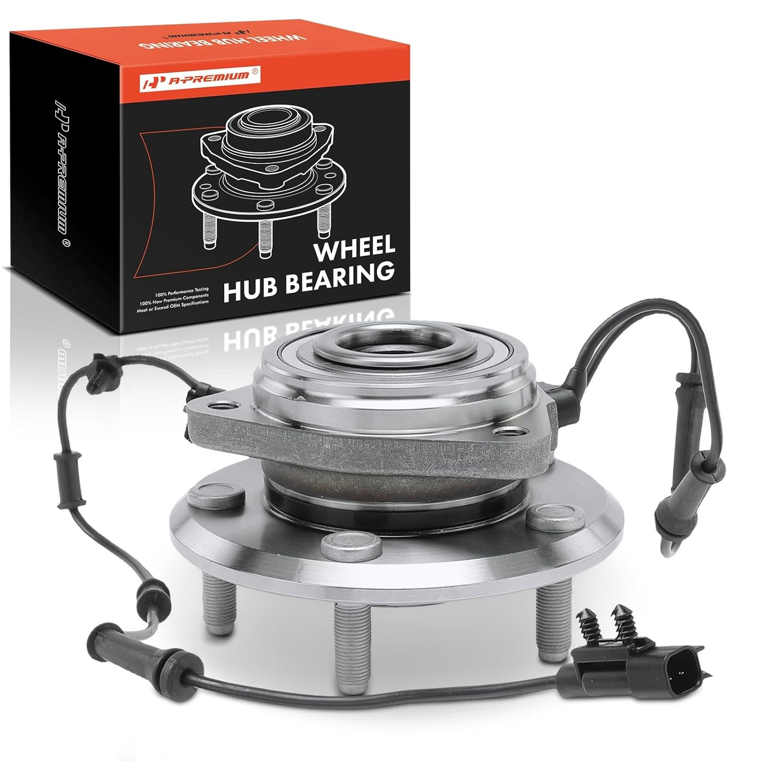 A-Premium Front Wheel Bearing and Hub Assembly with ABS & 5-Lug Compatible with Jeep JK Series - Wrangler 2011-2017, Wrangler JK 2018 image number 4