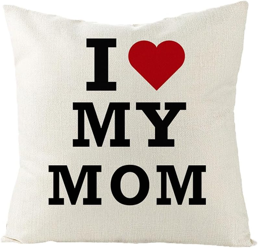 Best Mom Best Friend Pillow Covers Gifts for Mom Mommy Birthday Christmas Mother&rsquo;S Day Gifts for Friends 18 * 18 Pillowcase Cushion Cover for Sofa Bed Couch Living Room House Decors