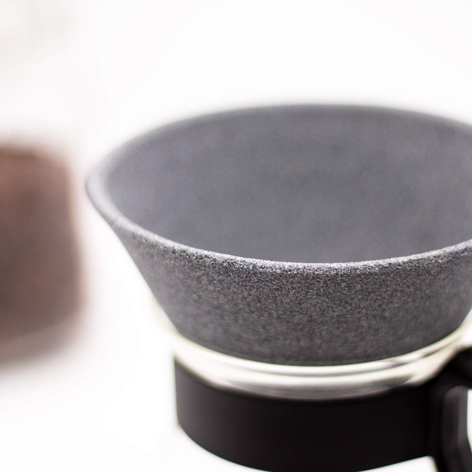 Kofil 1390400201 Standard Ceramic Coffee Filter Dripper with Dedicated Base, Blue - 01.Fuji Blue image number 7