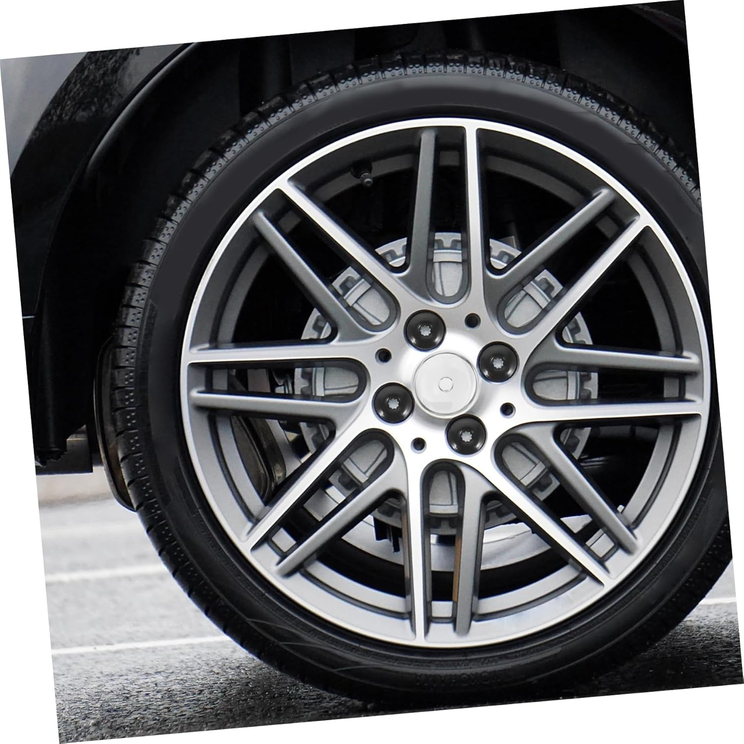 GLEAVI 20Pcs Hub Cap Decorative Cap Nylon Lug Nut Cover for Car Wheel Nut Tyre Accessory for Rim Protectors and Car Tire image number 5