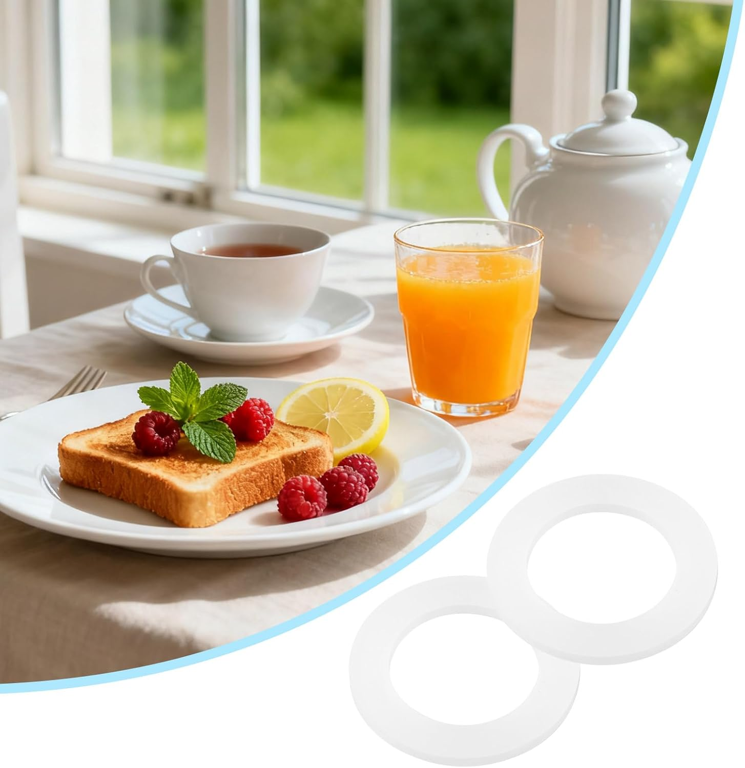 24Pcs Gasket Replacements for Sodastream Bottle, Silicone O-Ring Plastic & PET Bottle Replacement Parts Sealing Gasket Compatible with Sodastream Bottles image number 6