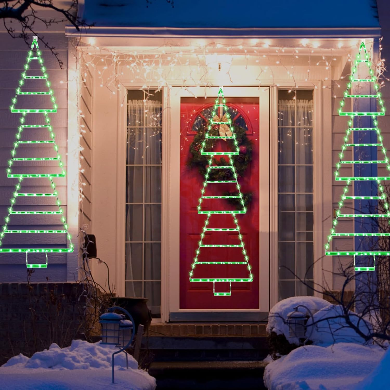 Outdoor Christmas Decorations Christmas Ladder Lights image number 5