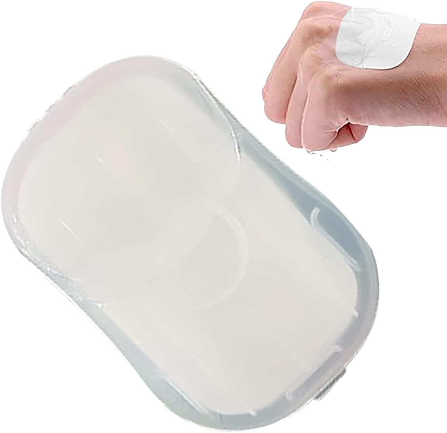 Paper Soap Sheets, D-Isposable Soap, Camping Soap Papers, Portable Travel Fragrance Bath Discs F-OAM (50 Soap Sheets Total) - Blue image number 2