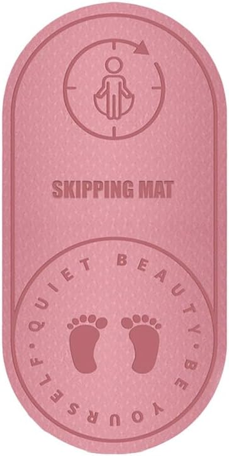 AIMALL Jump Rope Mat, 49.6X23.6 Inch Eco-Friendly TPE Soundproof and Shock Absorbing Mat for Indoor Yoga and Fitness Activities