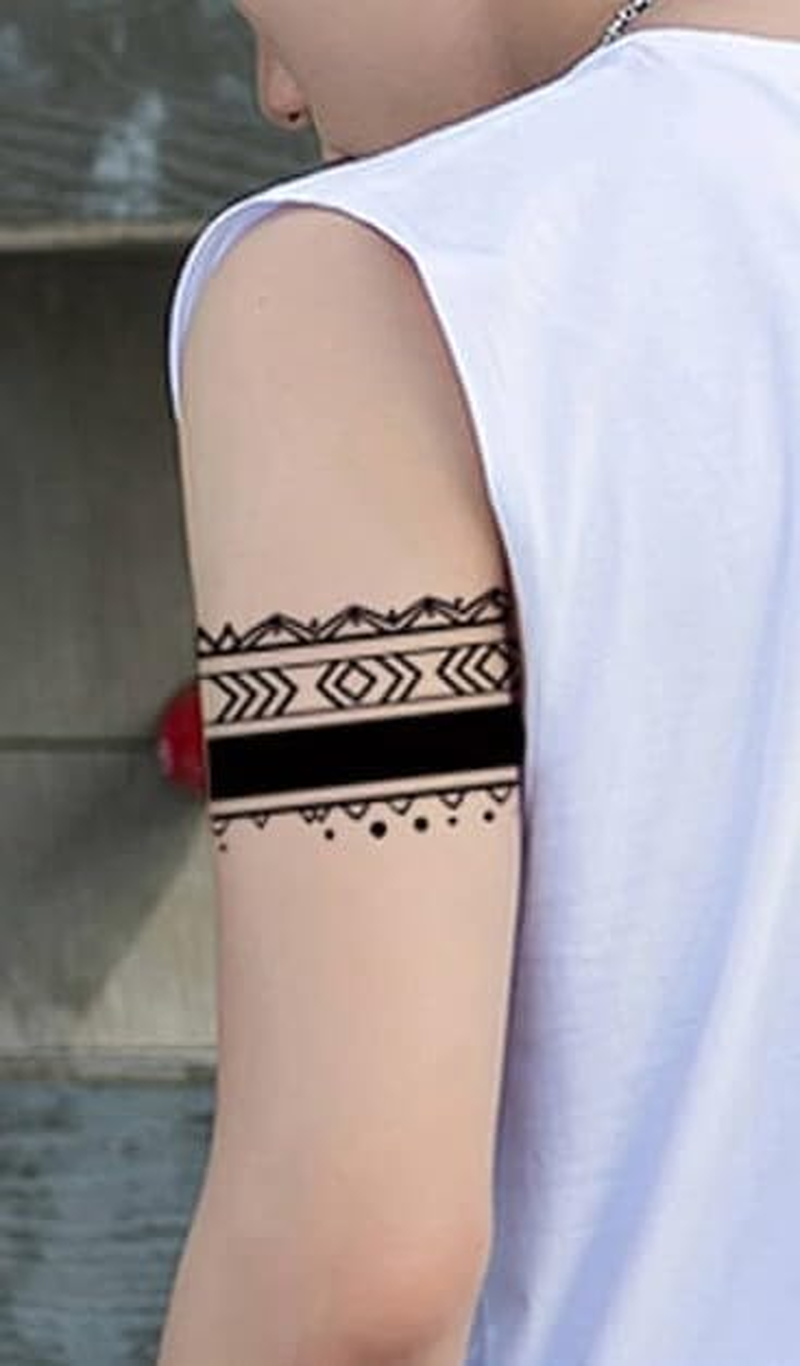 Miles5 Temporary Bracelet Tattoos Tribal Tattoos Arm Tattoos 5 Sheets