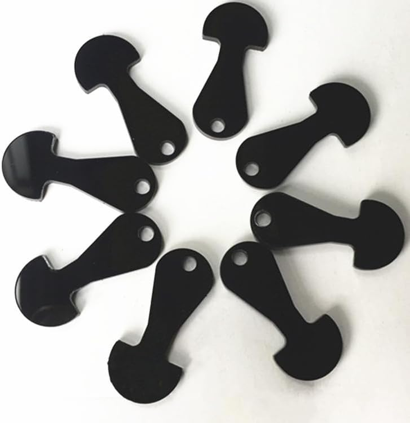 20 Pcs Shopping Trolley Release Key, Black Shopping Trolley Tokens Key, Shopping Trolley Release Key Shopping Trolley Remover Shopping Coin Key Release Key for Meters, Change or Grocery Shopping Cart image number 4