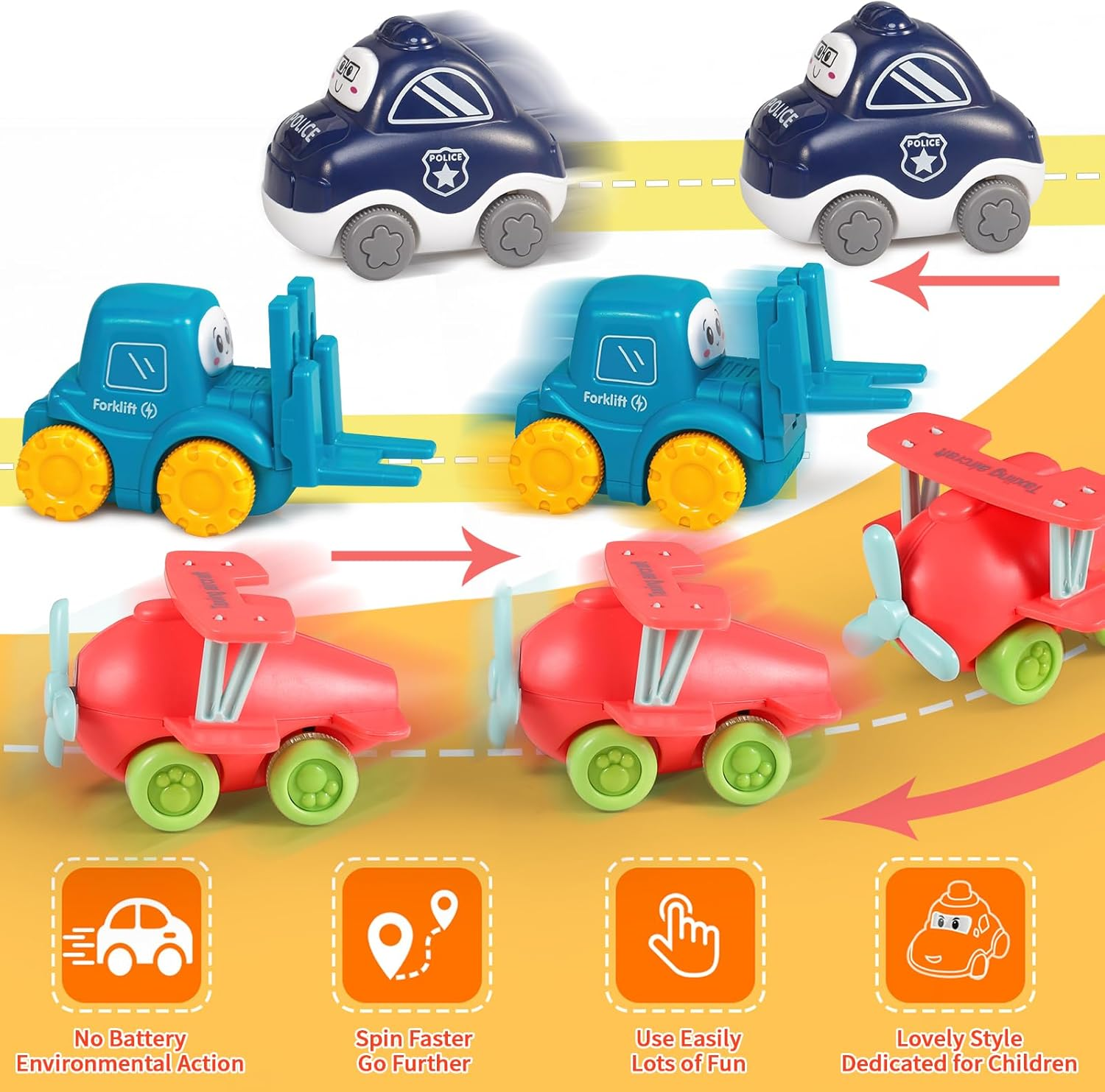 ALASOU 9 PCS Baby Cranes Car Toys with Playmat/Storage Bag|1St Birthday Gifts Toddler Age 1-2|Baby Toys for 1 2 Year Old Boy|1 2 Year Old Boy Birthday Gift Infant Toddlers