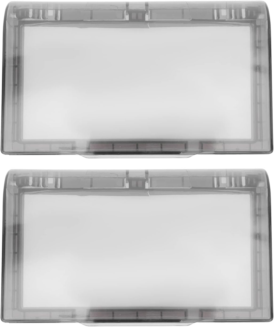 CLISPEED 2Pcs Light Switch Protector Wall Outlets Cover Electrical Outlet Covers Two Gang Receptacle Protector Outlet Plug Covers Led Outlet Cover Double Mouth Cover Baby Socket Acrylic image number 6